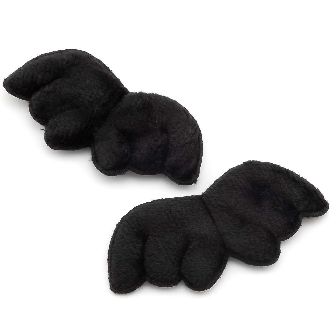 Аплікація пришивна нашивка Крила ангела 8,7х3,8 см 2 шт. Чорний, фото 1