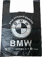 Майка BMW 40*60 черная 50 шт. в упаковке (500шт в мешке)