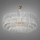 Сучасна кришталева люстра на 18 ламп Е14 колір каркасу золотий D-414-750SG, фото 2