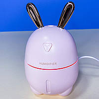Увлажнитель воздуха с подсветкой зайчик Humidifier, розовый