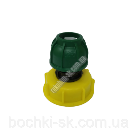 Перехідник DN50 труба 25 мм (дрібна різь) 58 мм