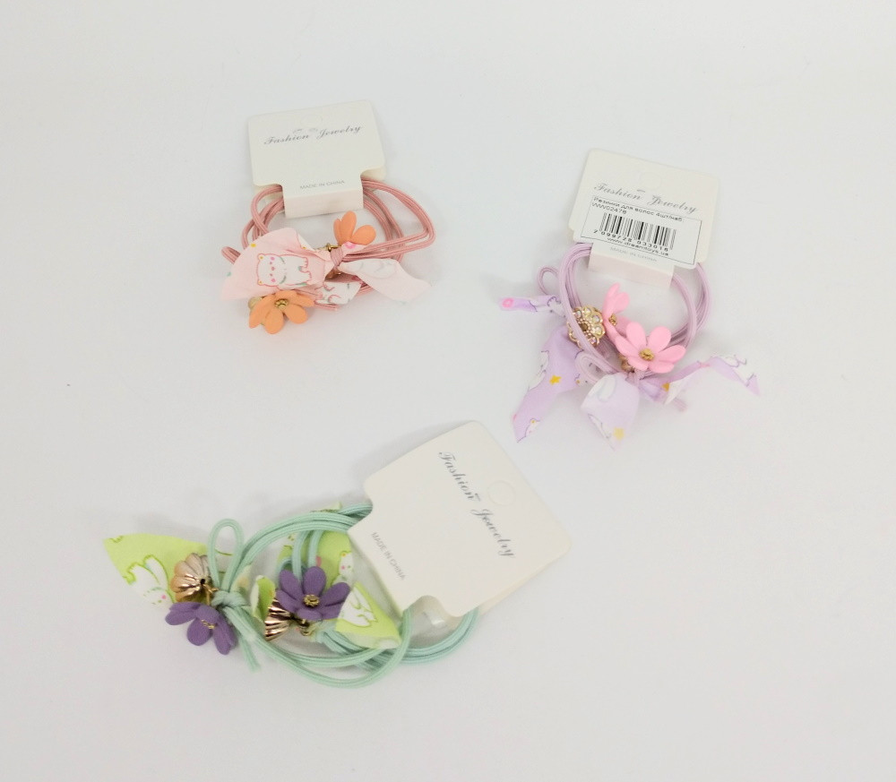 Гумки для волосся 4 шт./наб (2400 наб), фото 1