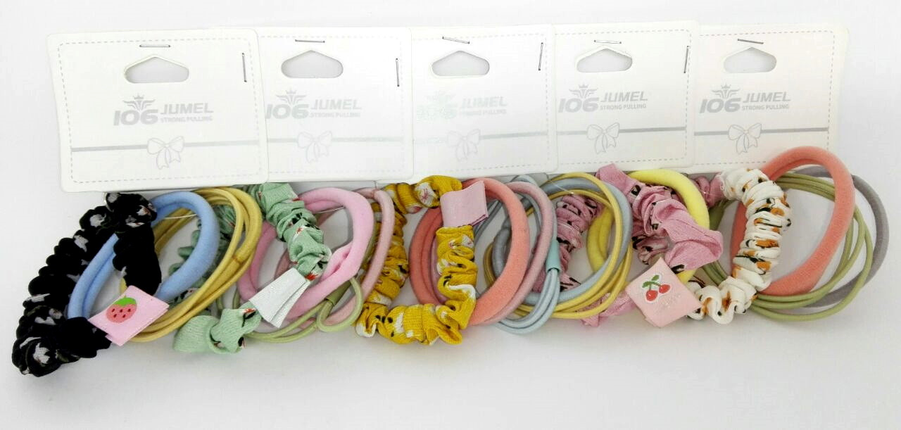 Резинки для волосся 4шт/наб, ЦІНА ЗА 5 наборов (2000наб), фото 1