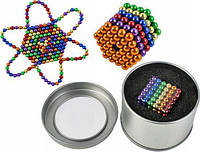 Іграшка-конструктор-головоломка Неокуб Neocube 216 магнітних кульок 5 мм, Кольоровий