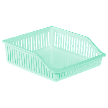 Органайзер для холодильника на 1 відділення низький бірюзовий