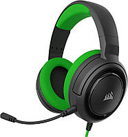 Геймерские проводные наушники Corsair HS35 Stereo black/green Уценка