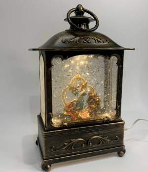 Різдво Музичний Ліхтар зі снігом, фото 1