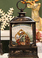 Різдво Музичний Ліхтар зі снігом, фото 3