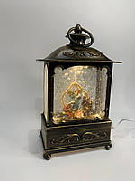 Різдво Музичний Ліхтар зі снігом, фото 4