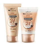 Тональний крем для обличчя Bielita Classic Cream 2в1  з вітаміном Е Зволоження та живлення, № 001 Бежевий, 30 мл, фото 3
