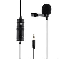 Микрофон-петличка 2Е 2E-ML010 3.5mm конденсаторный 65Гц-18000Гц черный