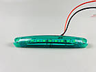 Ліхтар LED габаритний світлодіодний 24V IP67 9 led діодів SMD зелений , оптична лінза + кріплення для авто, фото 3