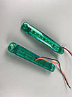 Ліхтар LED габаритний світлодіодний 24V IP67 9 led діодів SMD зелений , оптична лінза + кріплення для авто, фото 6