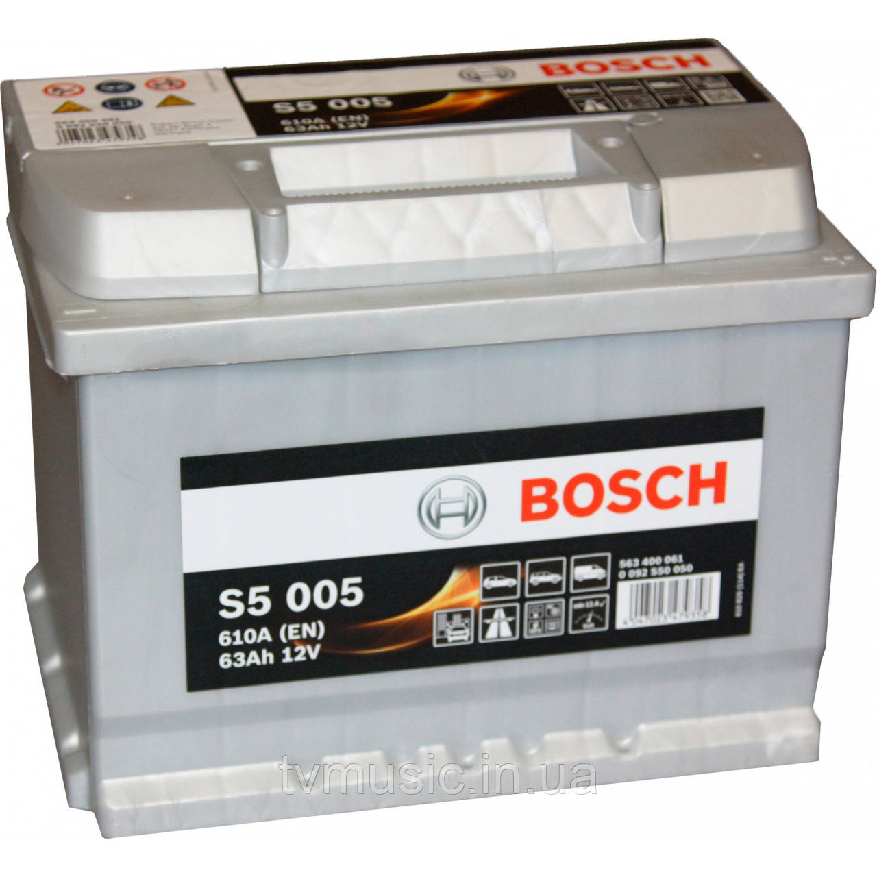 Акумулятор Bosch S5 005 Silver Plus 63 Ah 12 V (0092S50050)