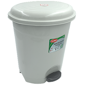 Відро для сміття з педаллю Planet №3 12 л сірий