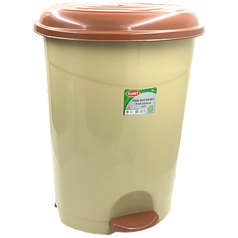 Відро для сміття з педаллю Planet №5 50 л бежеве