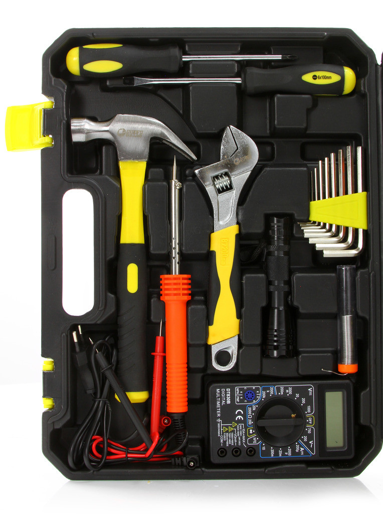 Качественный набор инструментов для дома и авто Ripper M58281 34 эл, Наборы инструментов в чемодане - фото 3 - id-p2038404818