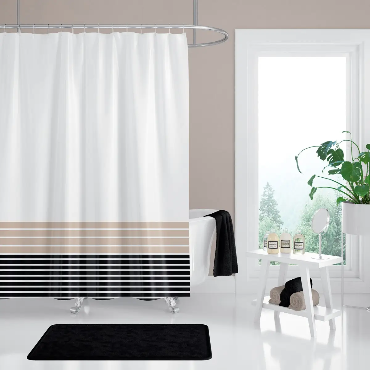 Штора для ванної кімнати Тропік Line 180*200 см