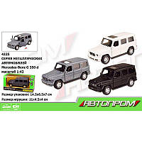 Машина металл 4325 (96шт/2) "АВТОПРОМ" 1:42 Mercedes-Benz G350D 3 цвета откр.двери в кор. 14 5*6 5*7см 4325