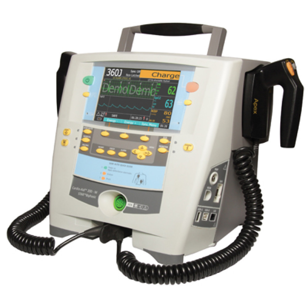 Дефібрилятор-монітор CARDIO-AID 360B з SpO2, водієм ритму та термопринтером | INNOMED, Угорщина, фото 1