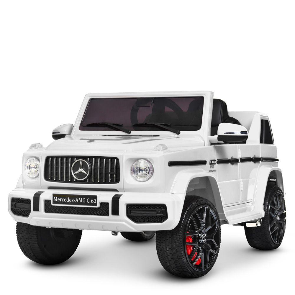 Дитячий електромобіль Джип Mercedes з музикою і світловими ефектами Bambi M 4280EBLR-1 білий