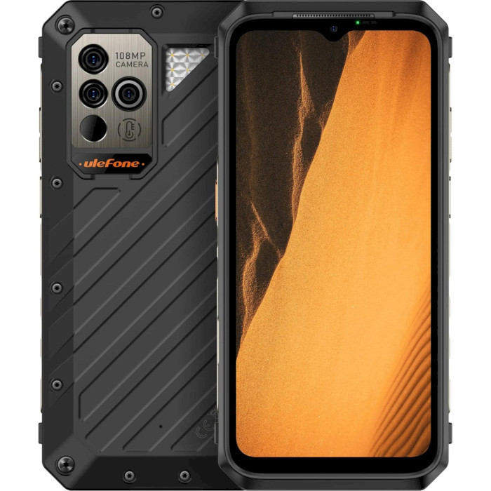 Смартфон UleFone Power Armor 19 12/256 Black, Global NFC, IP69K, 108+5+5/32Мп, IPS 6.58", Helio G99, 9600 mAh