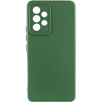 Чехол Silicone Cover Lakshmi Full Camera (A) для Samsung Galaxy A73 5G Full camera, Зелений/Dark green