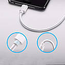 Кабель USB - micro USB для зарядки та живлення 7 м Білий ( код: USB-micro 7m ), фото 5