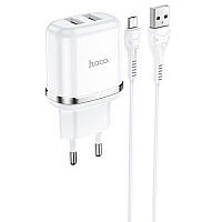 СЗУ Hoco N4 (2USB/2.4A) + MicroUSB