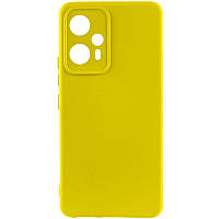 Чехол Silicone Cover Lakshmi Full Camera (A) для Xiaomi Redmi Note 12T Pro Full camera, Жовтий/Flash