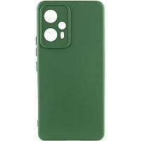 Чехол Silicone Cover Lakshmi Full Camera (A) для Xiaomi Redmi Note 12T Pro Full camera, Зелений/Dark green