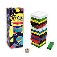 Настольная игра "Colors Jenga" 30717, 48 брусков, на украинском языке от IMDI