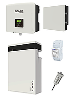 Комплект однофазной гибридной системы Solax Power 1.3 Инвертор на 7.5 кВт с АКБ на 5,8 кВт