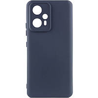 Чехол Silicone Cover Lakshmi Full Camera (A) для Xiaomi Redmi Note 12T Pro Full camera, Синій/Midnight Blue