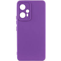 Чехол Silicone Cover Lakshmi Full Camera (A) для Xiaomi Redmi Note 12T Pro Full camera, Фіолетовий/Purple