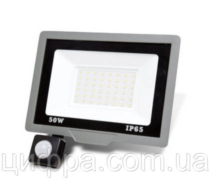 Прожектор з датчиком руху ONE LED ULTRA 50Вт, фото 1