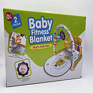 Килимок розвиваючий музичний (музична панель, підсвічування, звуки, мелодії, 5 підвісок) 6656, фото 4