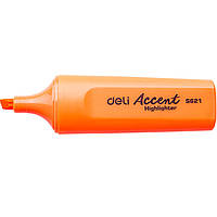 Маркер текстовый Deli Accent 621ES оранжевый, 5 мм, скошенный