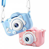 Детский фотоаппарат X300 цвет розовый и голубой