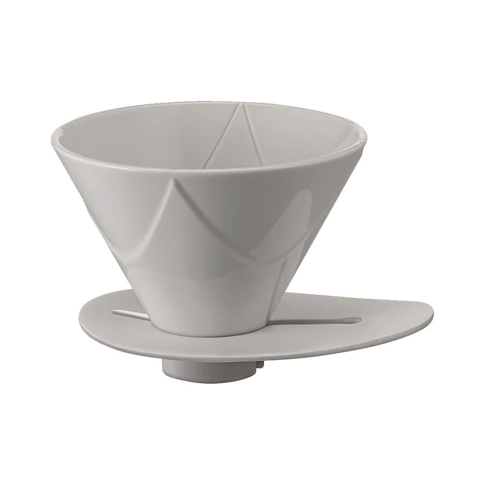 Пуровер керамічний Hario V60 One Pour Dripper Mugen, Білий