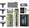 Електробритва чоловіча триммер та шейвер на акумуляторі з насадками Чоловіча бритва 2в1 VGR-649, фото 6