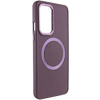 TPU чехол Bonbon Metal Style with MagSafe для OnePlus 9 Бордовий/Plum