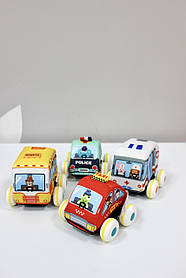 Набір м'яких інерційних машинок HE0237