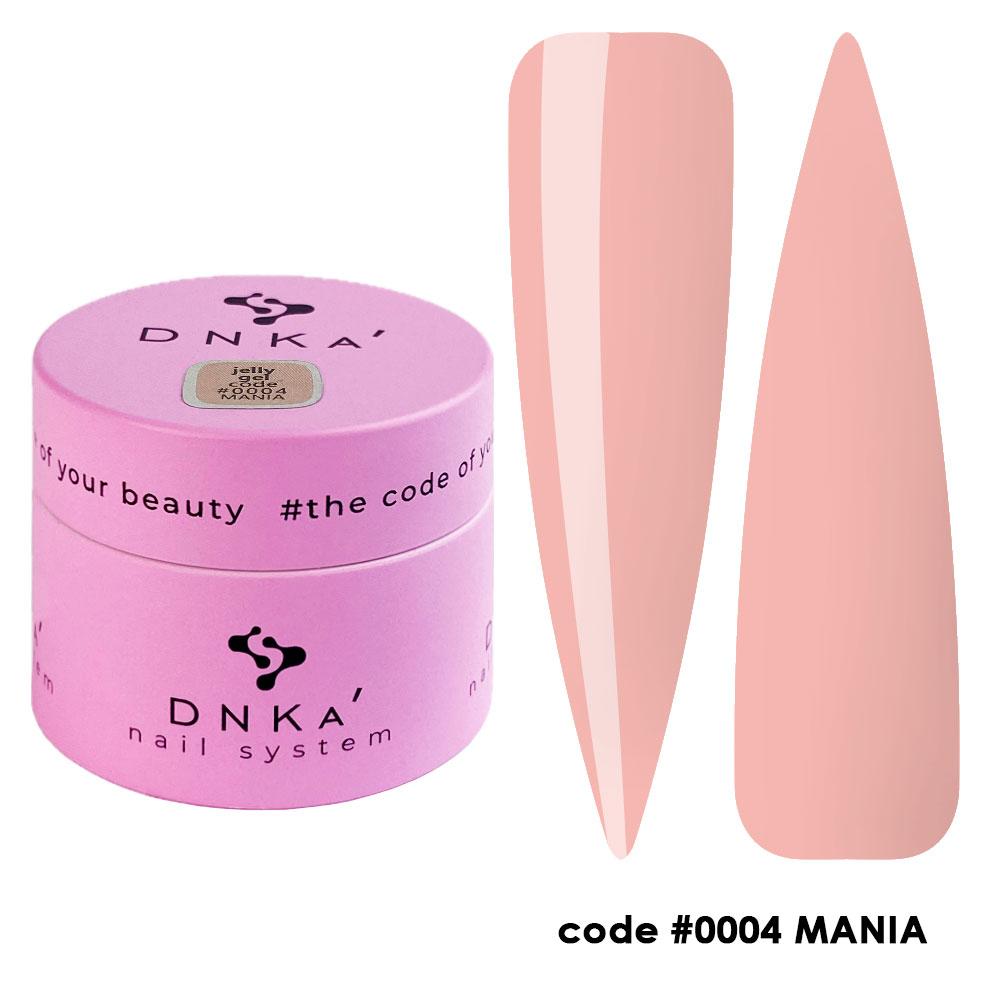 Гель для нарощування та моделювання нігтів DNKa' Jelly Gel 04 Mania, 15мл