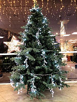 Ель декоративная рождественская 215 см голубая, Sherwood de Luxe средняя, устойчивая