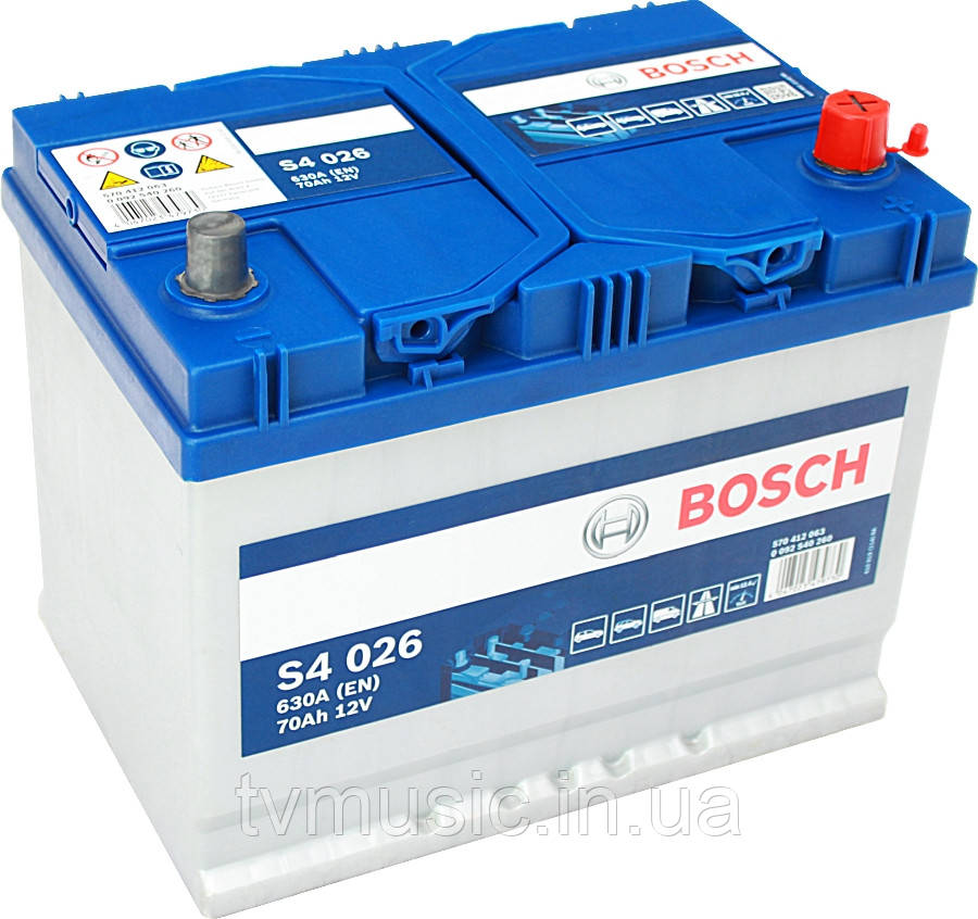 Акумулятор Bosch S4 026 Silver 70Ah 12 V Азії (0092S40260), фото 1