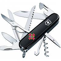 Нож Викторинокс Victorinox Huntsman Army 91мм/15функ/чорн /Емблема ЗСУ, Vx13713.3_W0020u