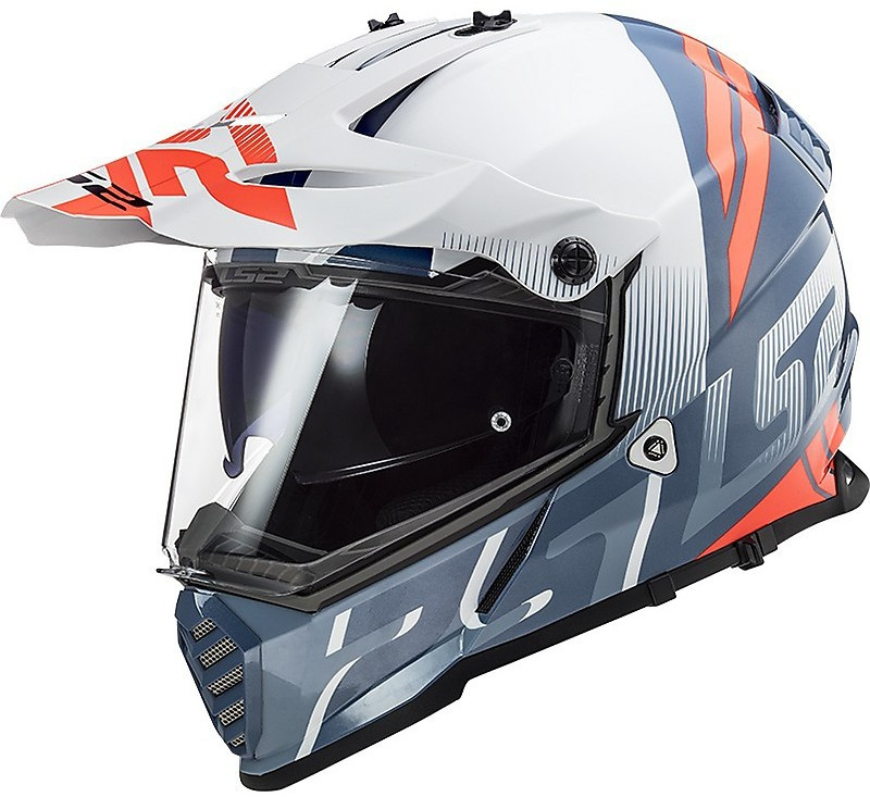 МОТОШОЛОМ ДУАЛСПОРТ LS2 MX436 PIONEER EVO EVOLVE КОЛІР WHITE COBALT
