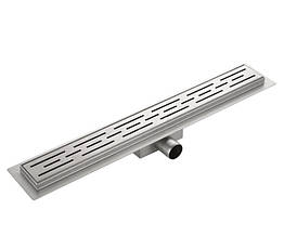 Трап підлоговий душовий KOER FD01-70x800мм Silver-gray