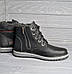 Чоловічі зимові черевики великого розміру 46-48, зимові чоловічі черевики шкіряні від виробника (код:ВЛ-34-батал), фото 5
